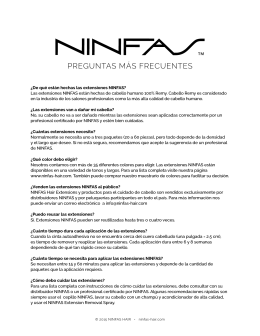 PREGUNTAS MÁS FRECUENTES - Ninfas