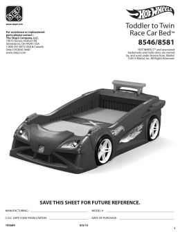 Toddler to Twin Race Car Bed™ 8546/8581