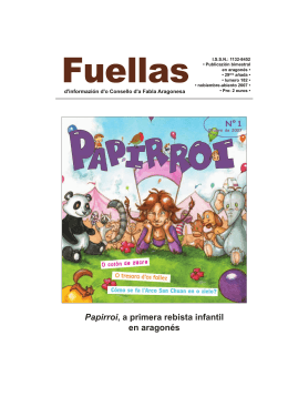 Papirroi, a primera rebista infantil en aragonés