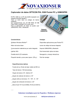 Capturador de datos OPTICON PHL 5300 Pocket PC y GSM/GPRS