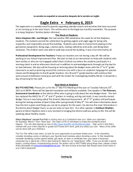 Eagle Extra • February 6, 2015 - Glenn Stephens Elementary School