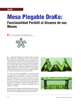 Mesa Plegable DraKo: - Revista El Mueble y La Madera
