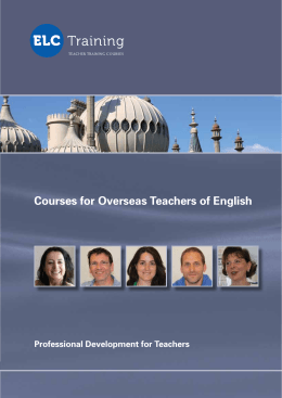 Courses for Overseas Teachers of English