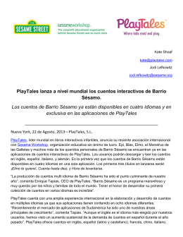 PlayTales lanza a nivel mundial los cuentos interactivos de Barrio