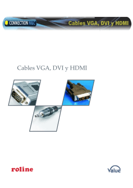 Cables VGA, DVI y HDMI