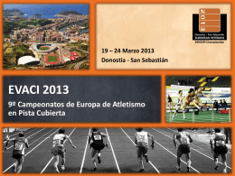 EVACI 2013 Campeonatos de Europa de Atletismo en Pista Cubierta