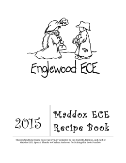 Maddox ECE Recipe Book