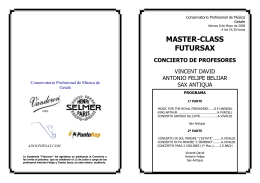 master-class futursax concierto de profesores
