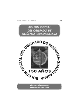boletin oficial del obispado de sigüenza-guadalajara