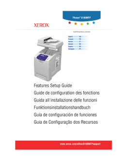 Phaser® 6180MFP Features Setup Guide