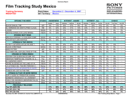Film Tracking Study Mexico