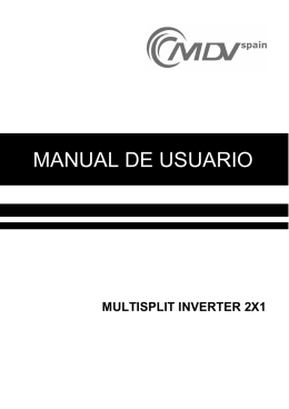 Manual usuario MultiSplit inverter 2x1
