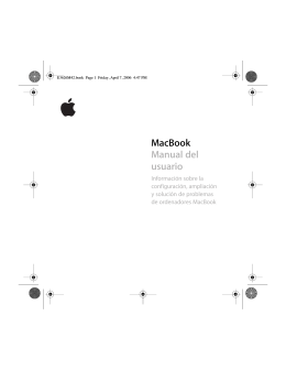 MacBook 13" Manual del usuario