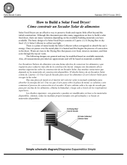 How to Build a Solar Food Dryer/ Cómo construir un Secador Solar