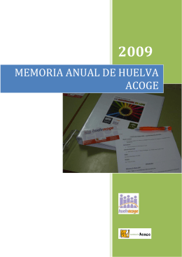 MEMORIA ANUAL DE HUELVA ACOGE