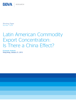 Latin American Commodity Export Concentration