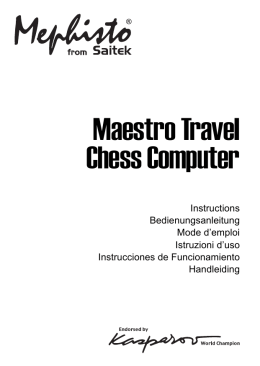 Mephisto Maestro Travel Chess Computer