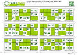 PUBLIBINGO: Generador de cartones de bingo