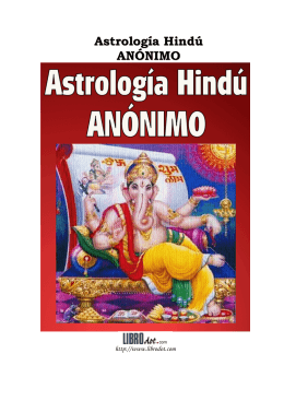 Astrología Hindú ANÓNIMO