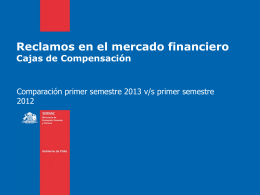 Ranking Cajas de Compensación - Primer semestre 2013