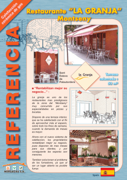 Restaurante “LA GRANJA“ Montseny