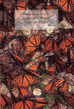 programa de manejo de la reserva de la biosfera mariposa monarca