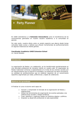 Party Planner - Universidad Argentina de la Empresa