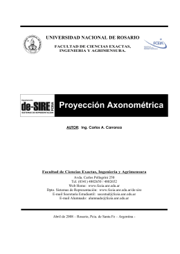 Proyección Axonométrica - Facultad de Ciencias Exactas, Ingeniería