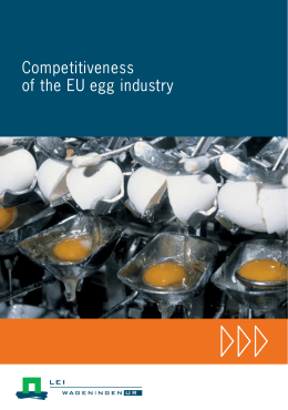 Competitiveness of the EU egg industry. - Wageningen UR E