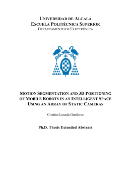 Ph.D. Thesis Extended Abstract