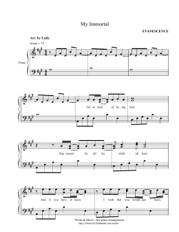 X - Sheets for piano