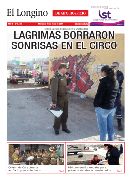 LAGRIMAS BORRARON SONRISAS EN EL CIRCO
