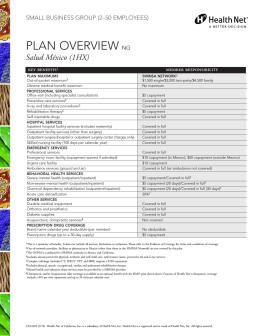 PLAN OVERVIEW NG