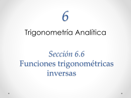 Funciones trigonometricas inversas