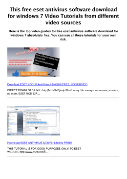#Z free eset antivirus software for windows 7