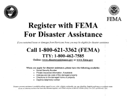 Disaster Assistance Forms