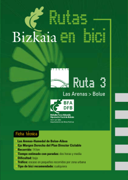 Rutas en bici: Ruta 3 Las Arenas - Bolue