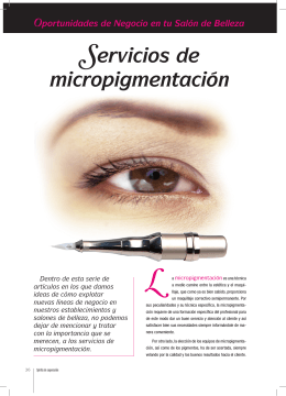Servicios de micropigmentación