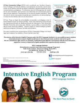 Intensive English Program - El Paso Community College