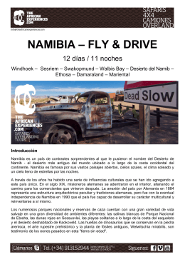 Namibia - Fly & Drive - TheAfricanExperiences.com