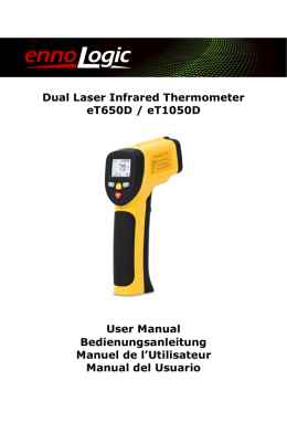 Dual Laser Infrared Thermometer eT650D