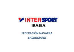 intersport irabia - Federación Navarra de Balonmano