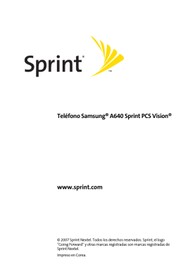 Teléfono Samsung® A640 Sprint PCS Vision® www
