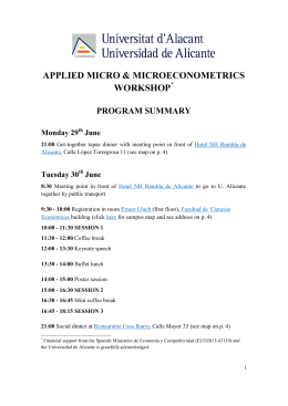 workshop on applied microeconomics & microeconometrics