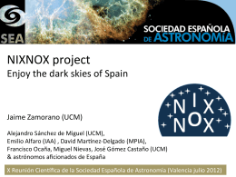 Presentación del proyecto NixNox en la SEA 2012
