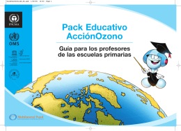 Pack educativo Acción Ozono - Ministerio del Medio Ambiente
