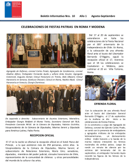 Boletín informativo - Chile en el Exterior