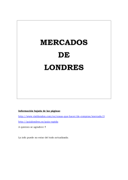 MERCADOS DE LONDRES