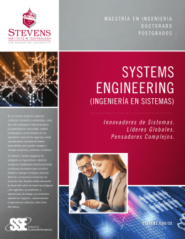 SYSTEMS ENGINEERING - Stevens Institute of Technology