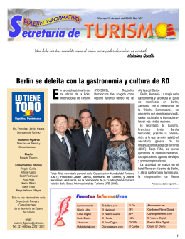 Boletín Informativo 17/04/2009